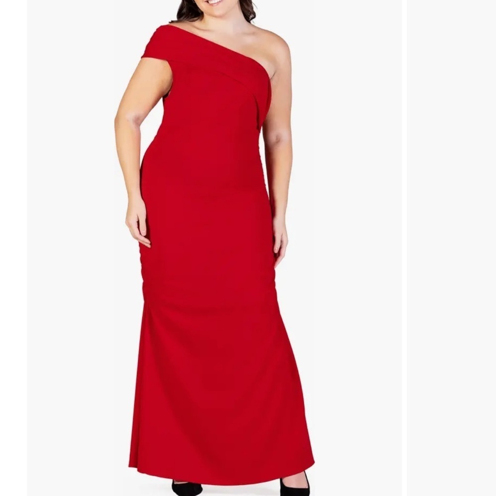 Formal One Shoulder Rouched Mermaid Maxi Dress
24seven Comfort Apparel